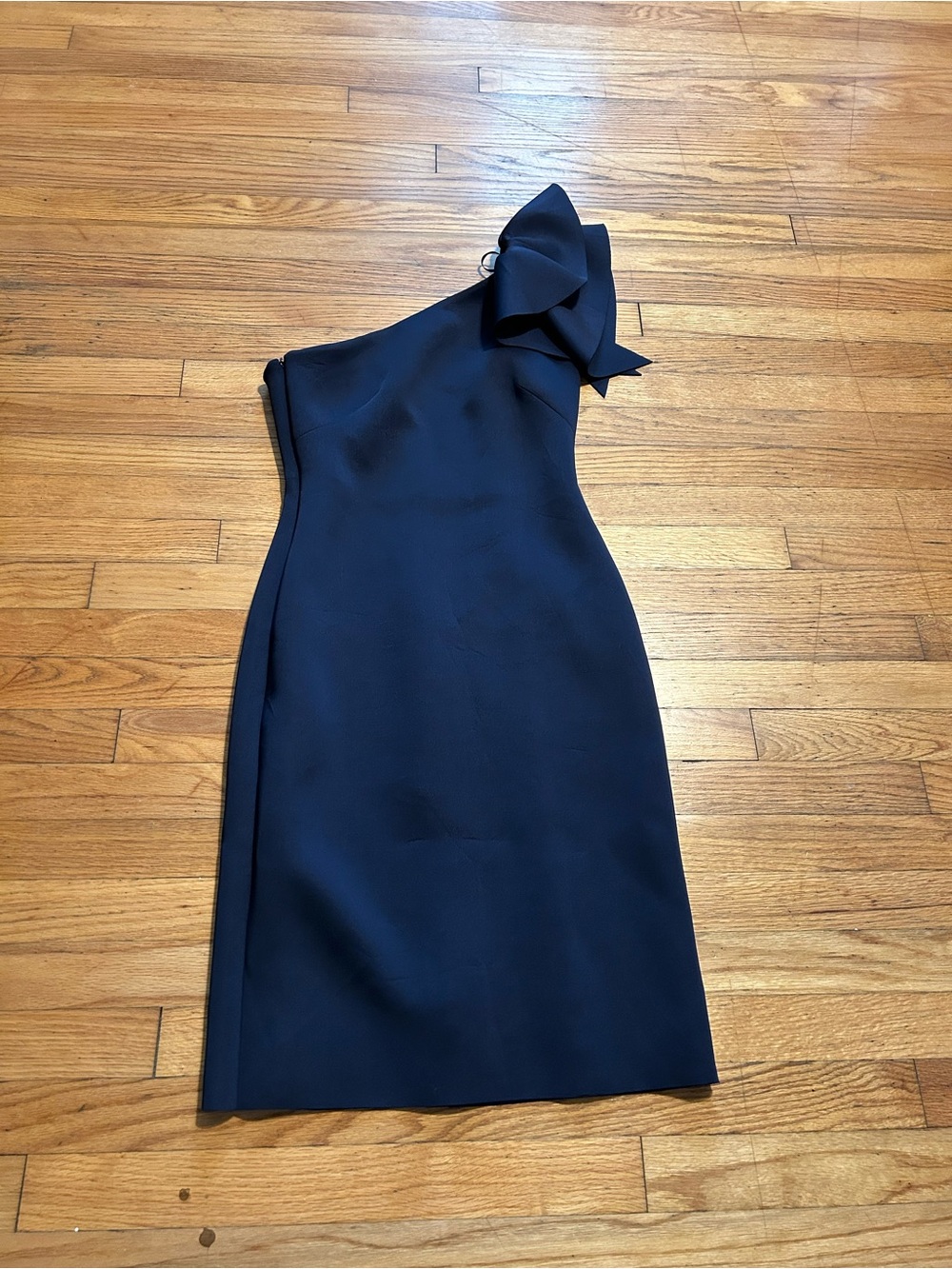 Eliza J One-Shoulder blue dress
